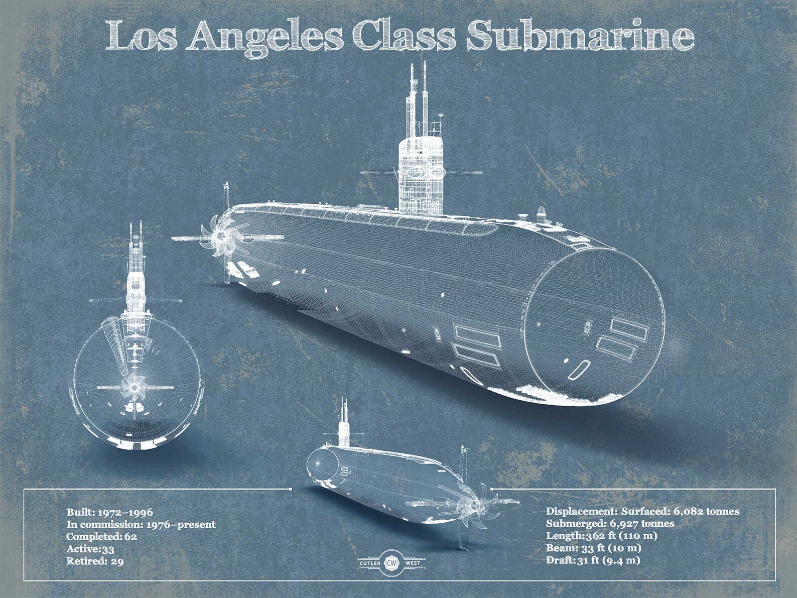 Los Angeles Class Submarine Papercraft Papercraft Par vrogue.co