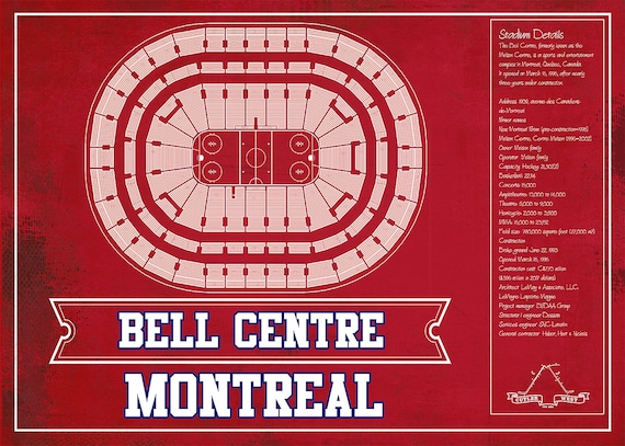 Detailed Bell Centre Seating Chart