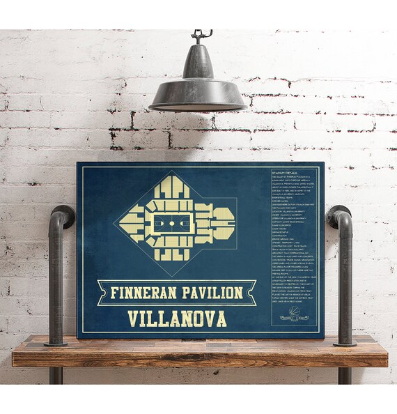 Villanova Wildcats Finneran Pavilion Seating Chart College Etsy