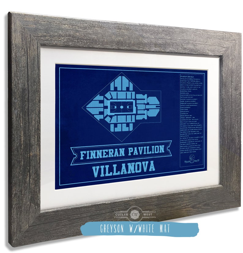 Villanova Wildcats Finneran Pavilion Seating Chart College Etsy