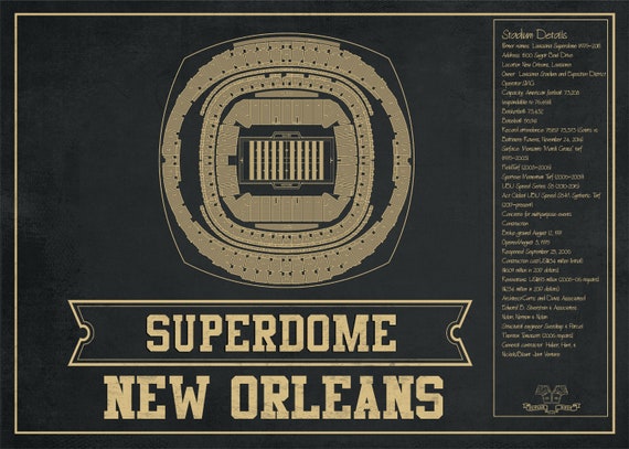 New Orleans Superdome Seating Chart For Saints Games