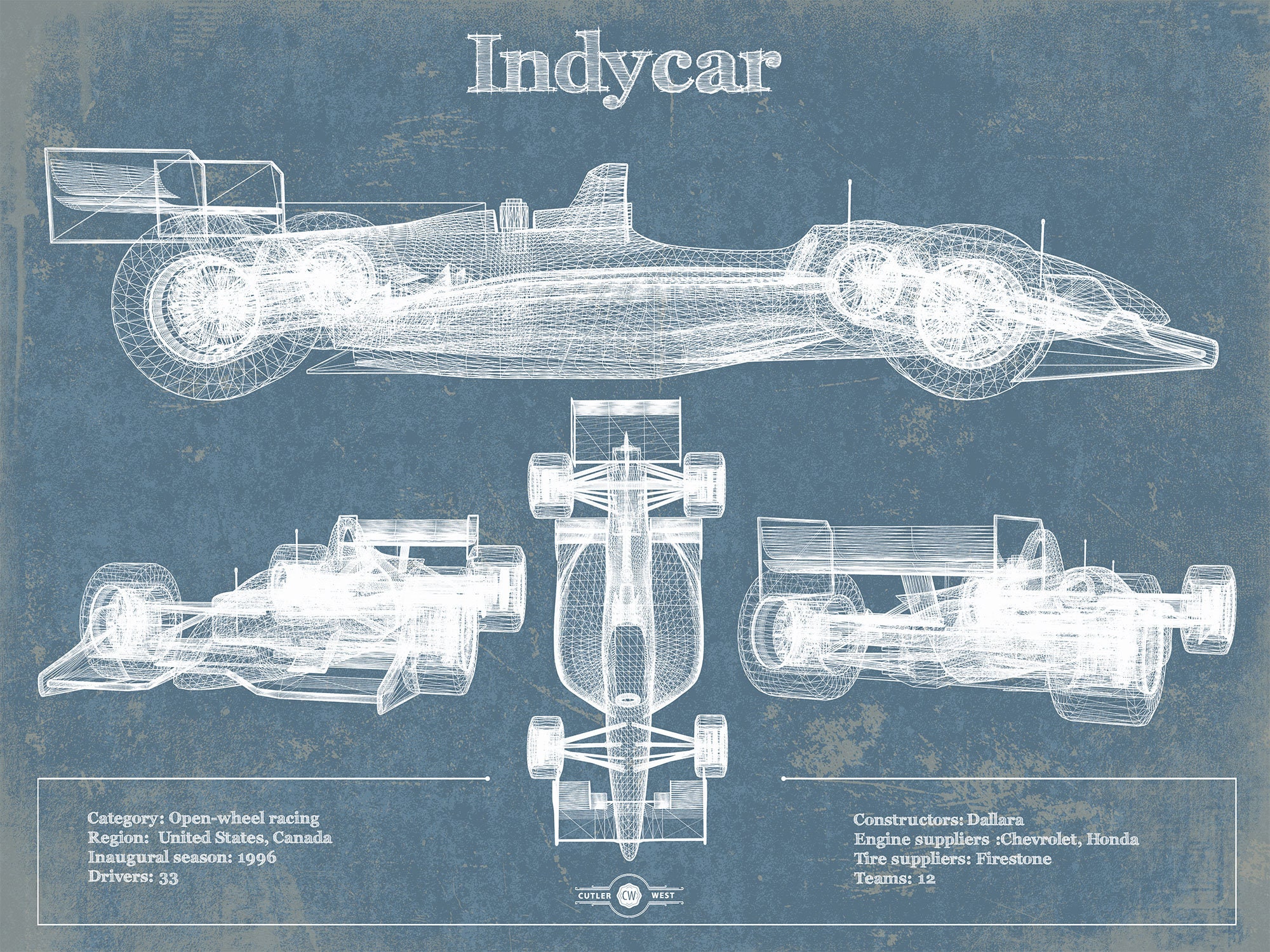Diagram Of An Indy Car