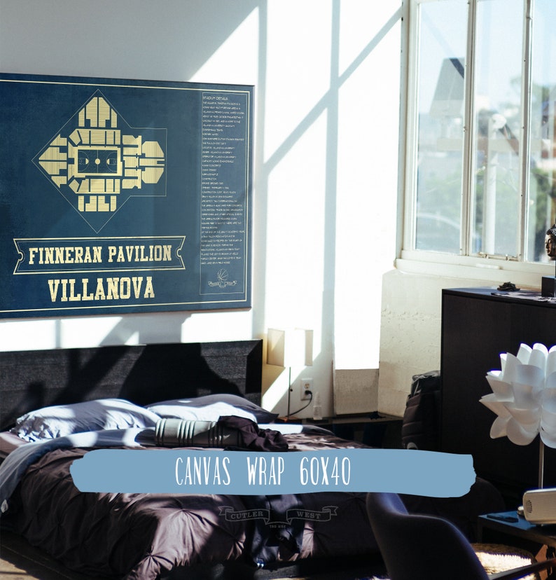 Villanova Wildcats Finneran Pavilion Seating Chart College Etsy