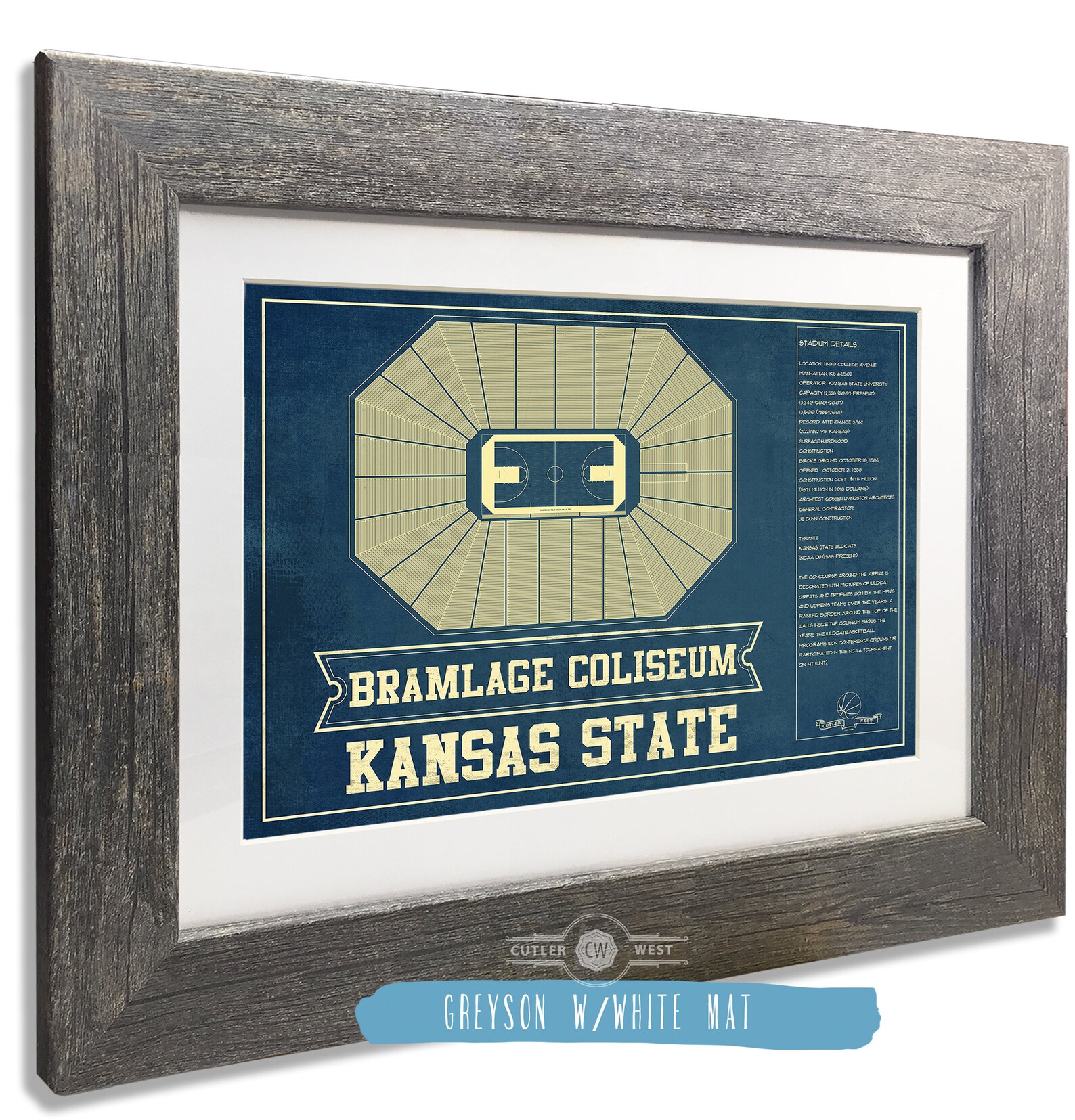 Kansas State Wildcats Bramlage Coliseum Seating Chart Etsy