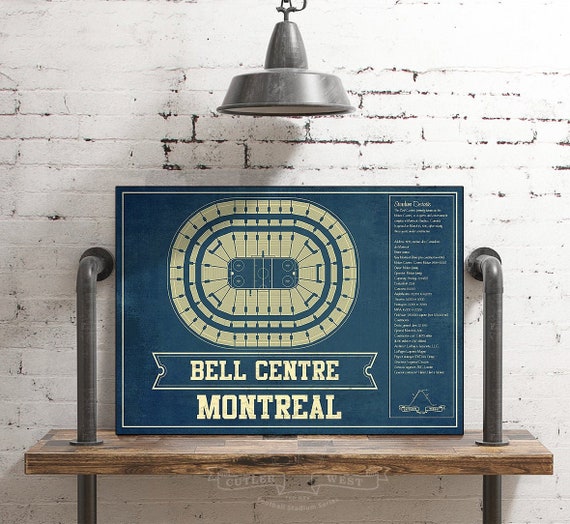 Montreal Canadiens Bell Centre Seating Chart Vintage Hockey | Etsy