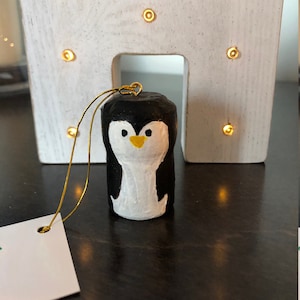 Penguin from a Champagne Cork