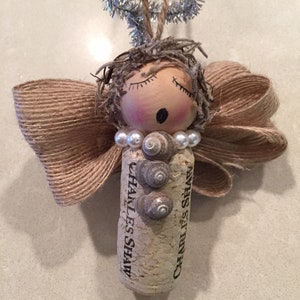 Beachy Wine Cork Angel