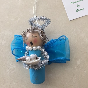 Ocean Angel Wine Cork Ornament