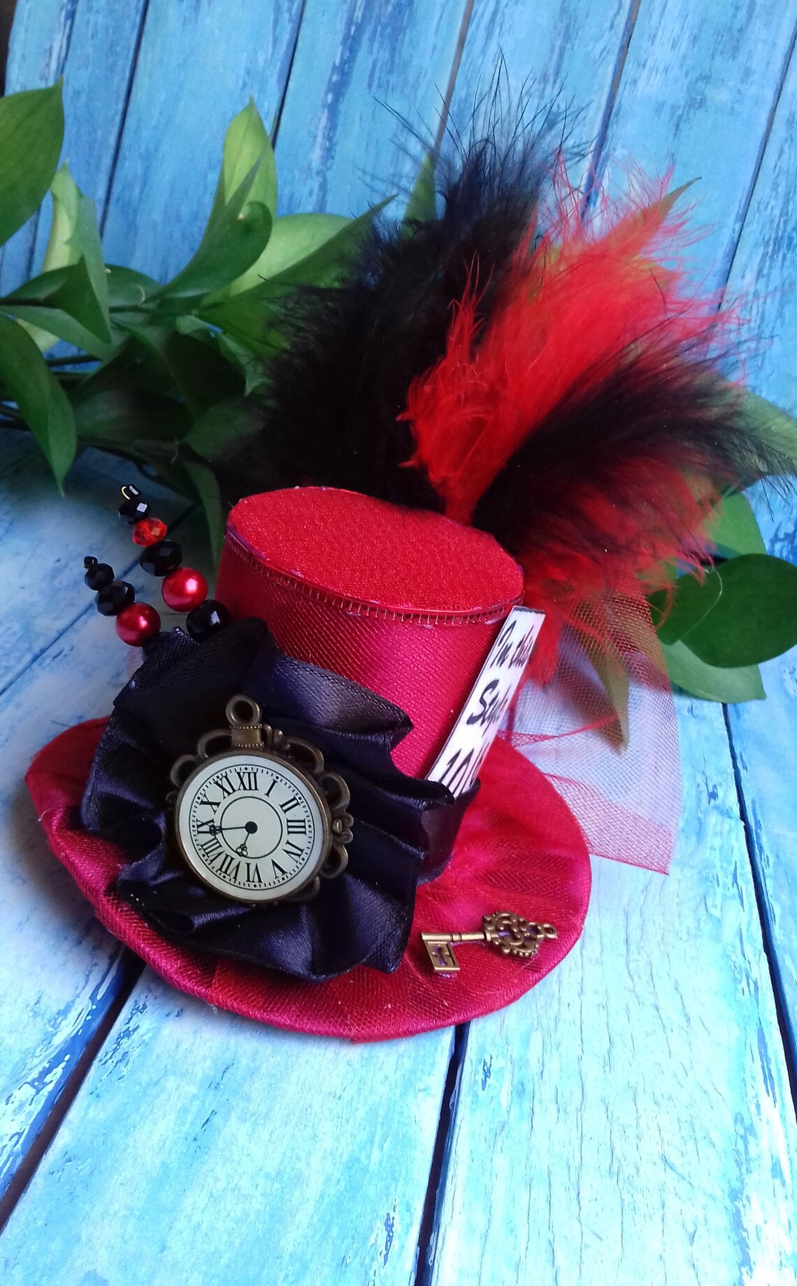Mad Hatter Hut Fascinator Alice im Wunderland Party Hut ...