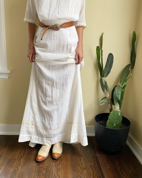 Vintage Wedding Dress 1920's Cotton