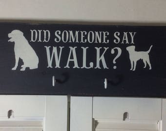 Did someone say Walk pallet sign, dog sign, pet decor, dog leash sign, dog lovers gift