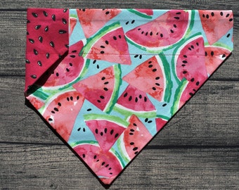 Watermelon BBQ Woof /& Mellon Summer Dog Bandana Over the Collar Picnic