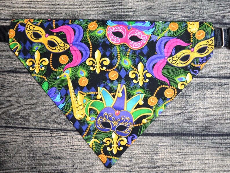 mardi gras bandana for dogs