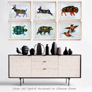 Deer Artwork, Deer Art Prints, Deer Wall Art, Metis Beadwork Art Designs, Woodland Animals, Indigenous Arts, Metis Arts image 3