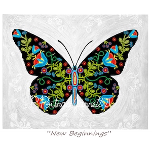 Butterfly Art, Butterfly Wall Art,  Butterfly, Original Art, Butterfies, Indigenous Art, Insect  Art, Butterfly Print, Butterflies Artwork