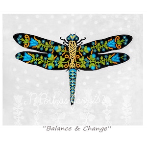 Dragonfly Print, Dragonfly art,  Indigenous Art, Metis Art, Dragonfly Wall Art, Original Art, Insect art, Dragonfly Decor, Dragonfly Artwork