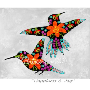 Hummingbird Art, Hummingbird print, Hummingbird Wall Art, Hummingbird Lover, Original Art, Hummingbirds, Indigenous Art