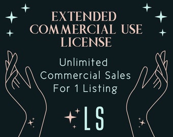 LaurenSpoonerDesigns Extended Commercial Use License