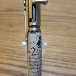 Zweiter Änderungsantrag 30 Kaliber Bolt-Action Pen mit Minuteman