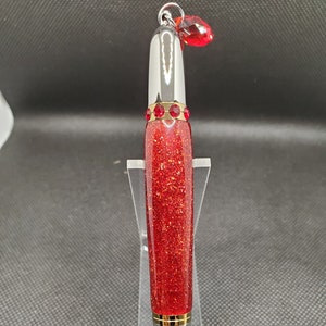 Diva Charm Pen - Elenco de diamantes rojos
