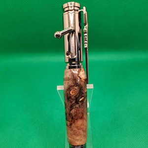 30 Caliber Bolt Action Pen - Buckeye Burl