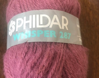 China Rose Dusty Pink Brunswick Yarns Windmist Brushed Yarn - New
