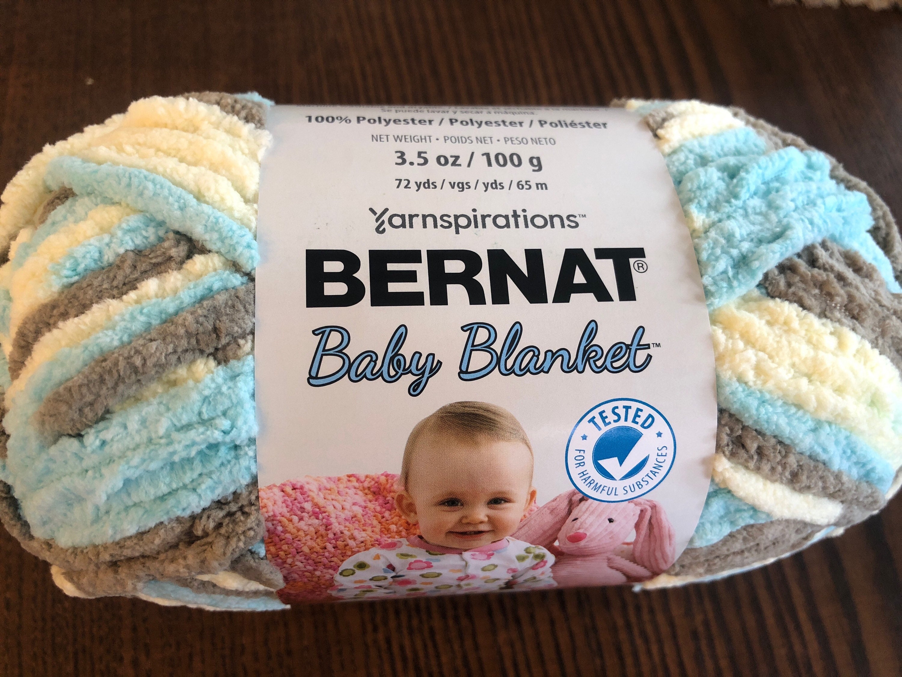 Bernat Yarn Baby Blanket Beach Babe Varigated super bulky Etsy