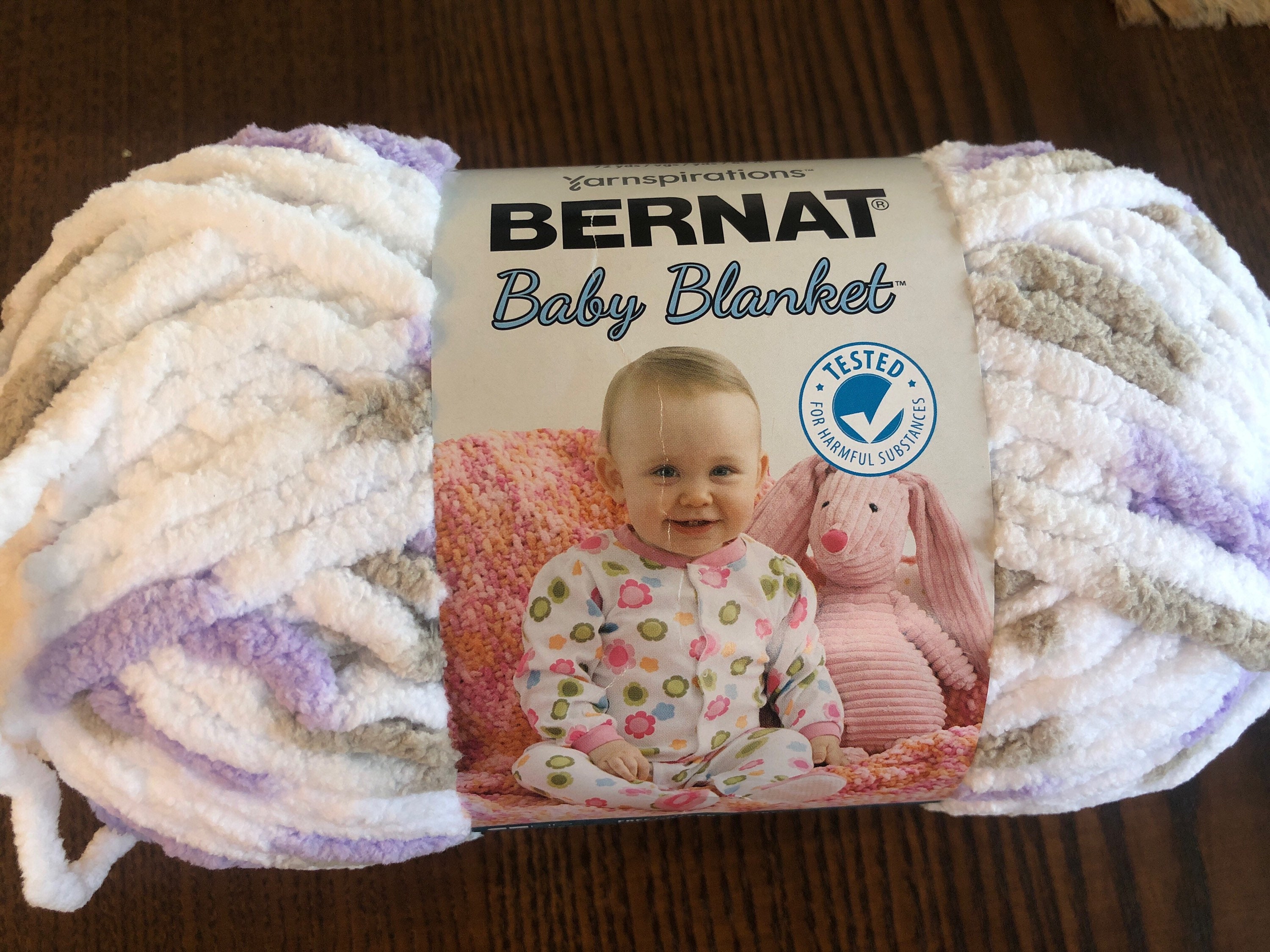Bernat Yarn Baby Blanket Little Lilac Dove Varigated super Etsy