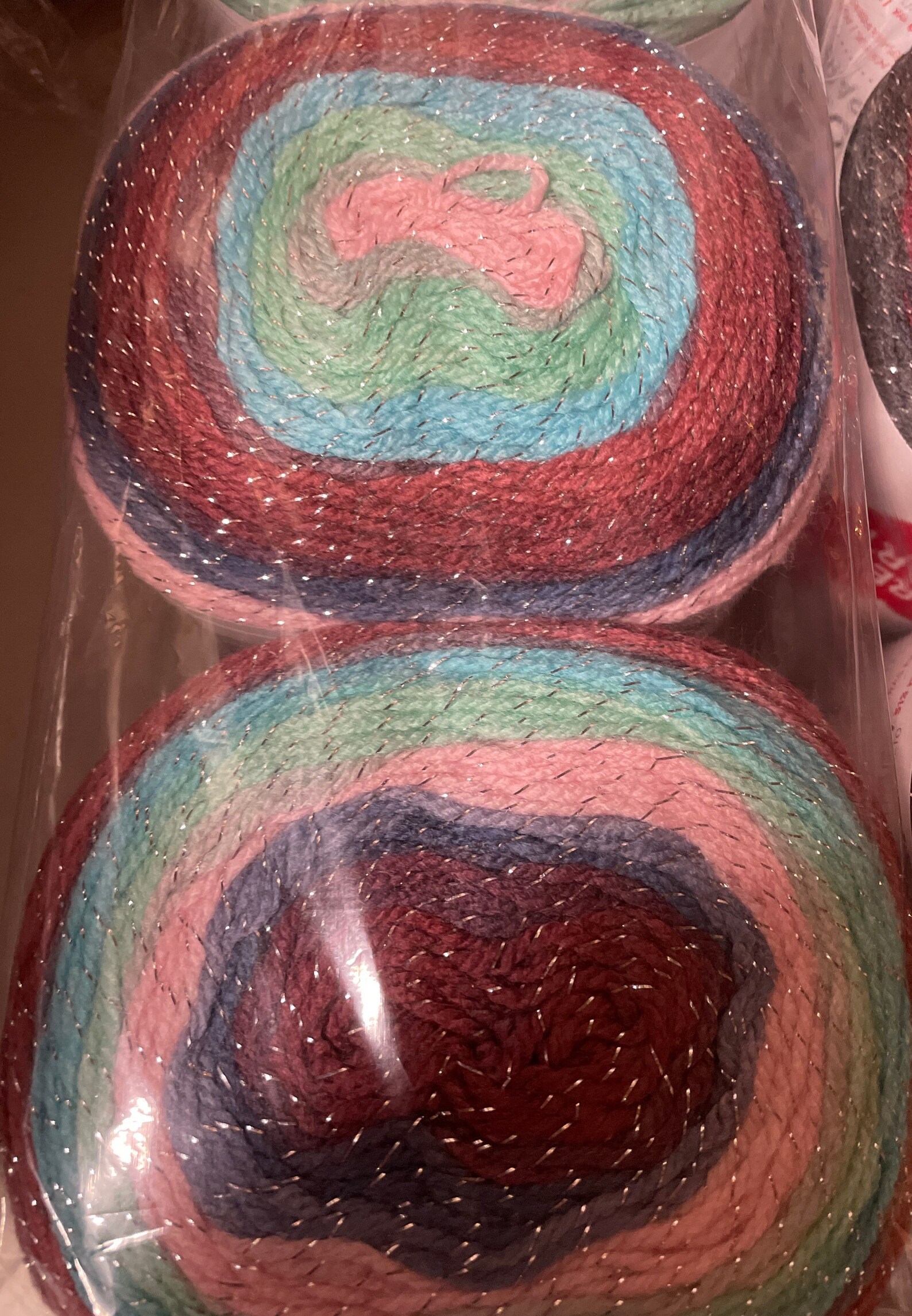 Red Heart Roll With It Sparkle Yarn Multiple Colors to Choose Etsy