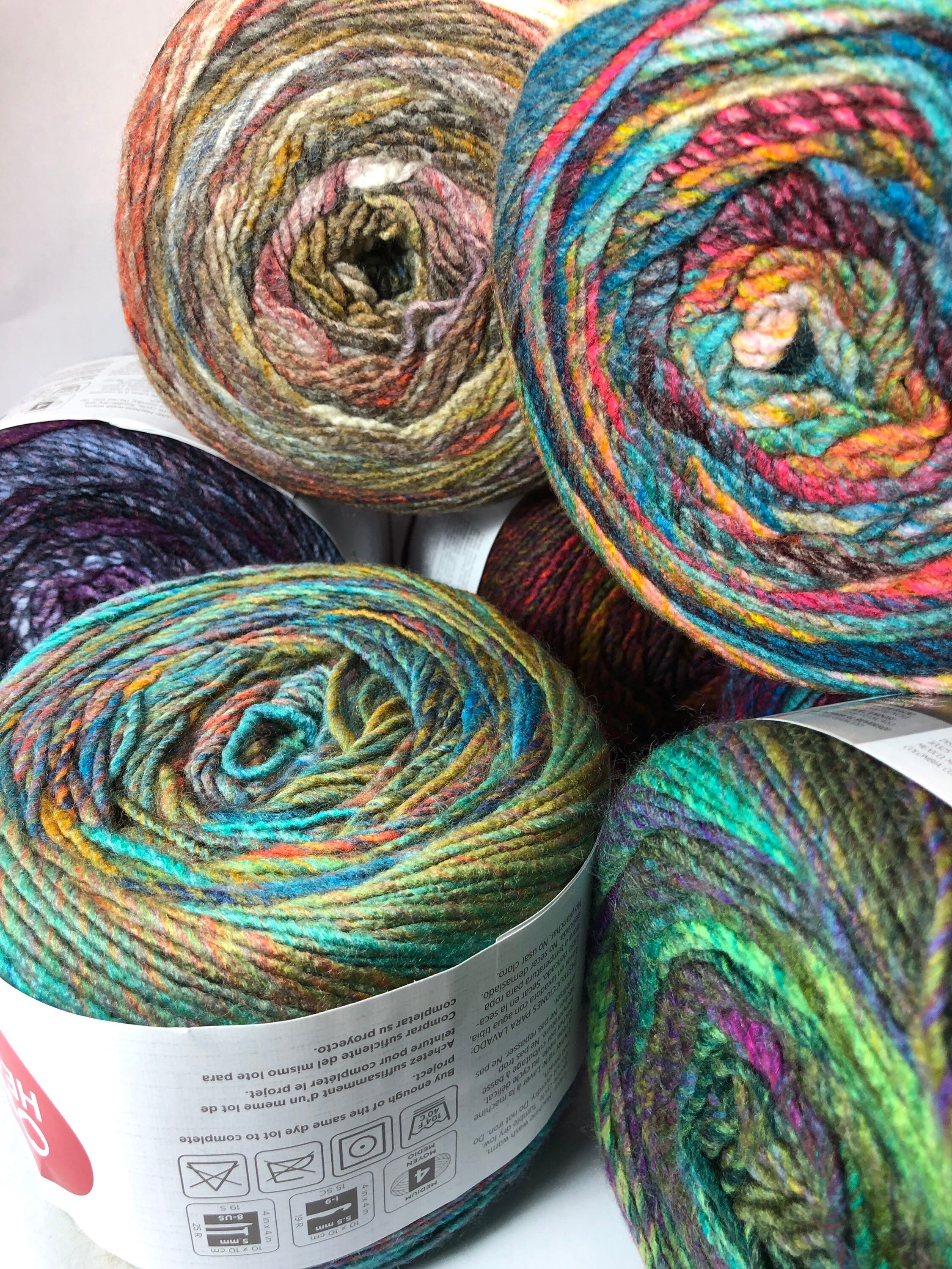 Red Heart Roll With it Melange multiple colors available Etsy