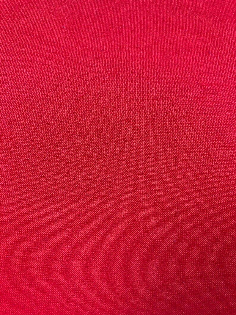 Red polyester solid fabric heavyweight grade | Etsy