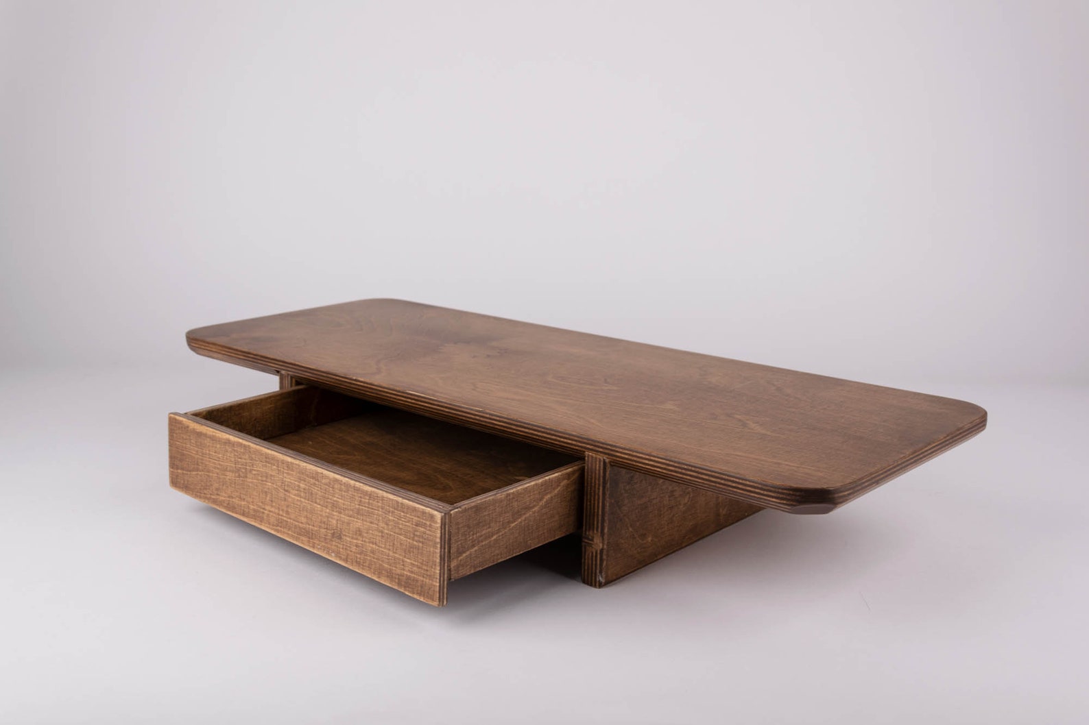 Wooden Monitor Stand With Drawer Monitor Desk Shelf Computer Riser