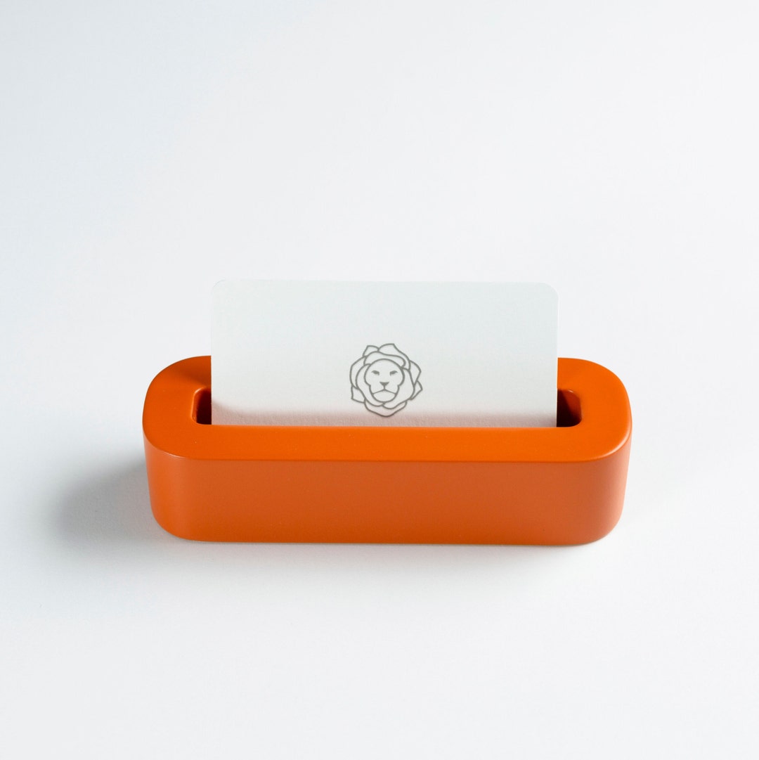 Desktop Business Card Holder, Co Worker Christmas Gift, New Business
