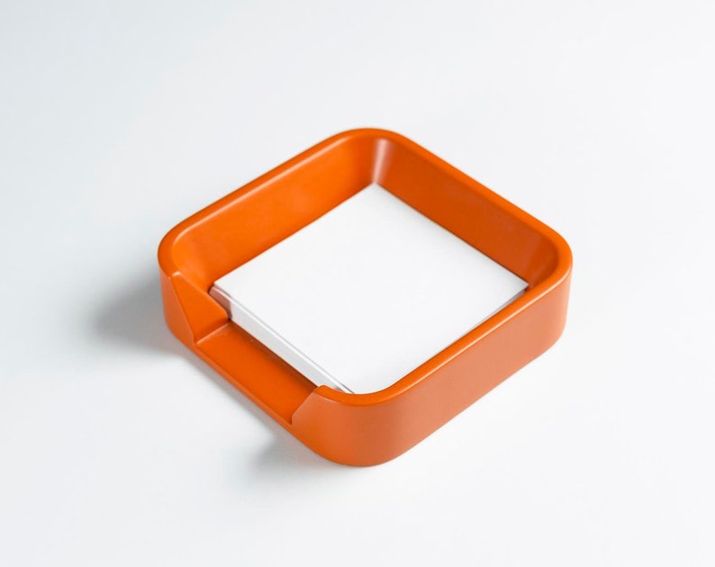 Red Desktop Memo Holder Square Notepad Holder for Desk Etsy