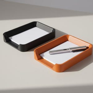 Indexkorthållare, 4x6-pappersfack, svart eller orange memo-organisatör