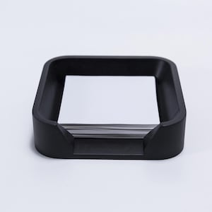 Memo Pad Holder ,Note Paper Holder, Memo Tray for 3x3 inches Paper, Wooden Cube Dispenser. Black, Orange, Red, Gray and Navy Blue Colors
