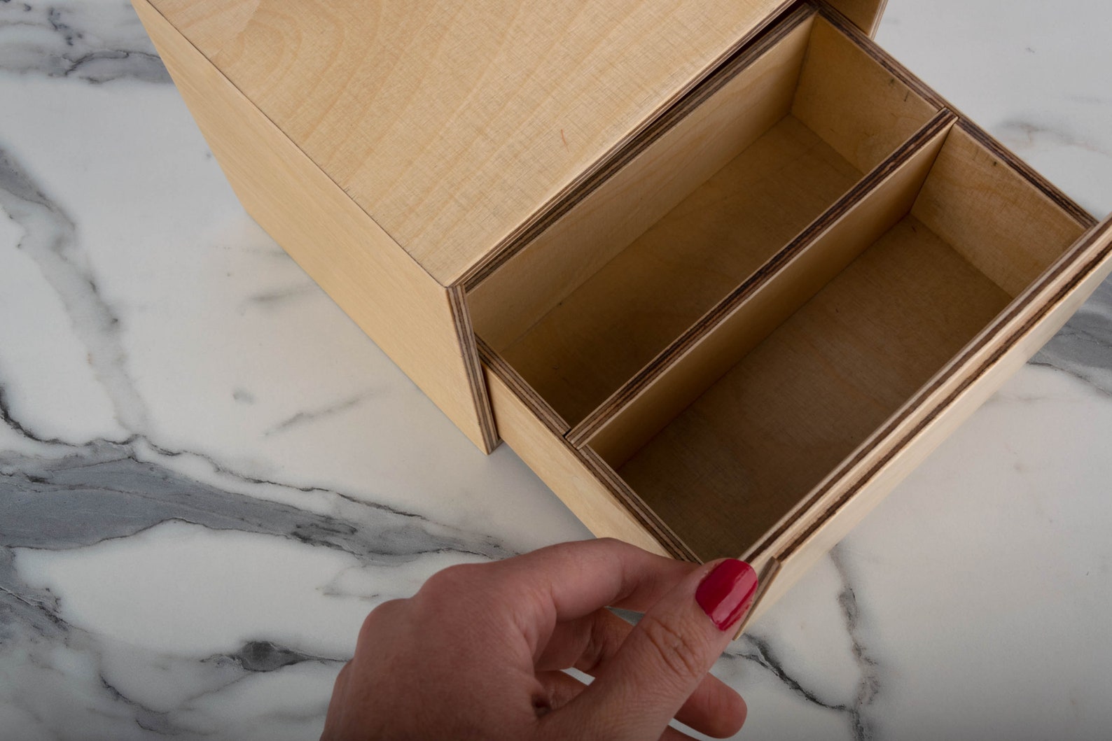 Wooden Recipe Card Box , Luxury and Modern Recipe Box, Birch or Walnut