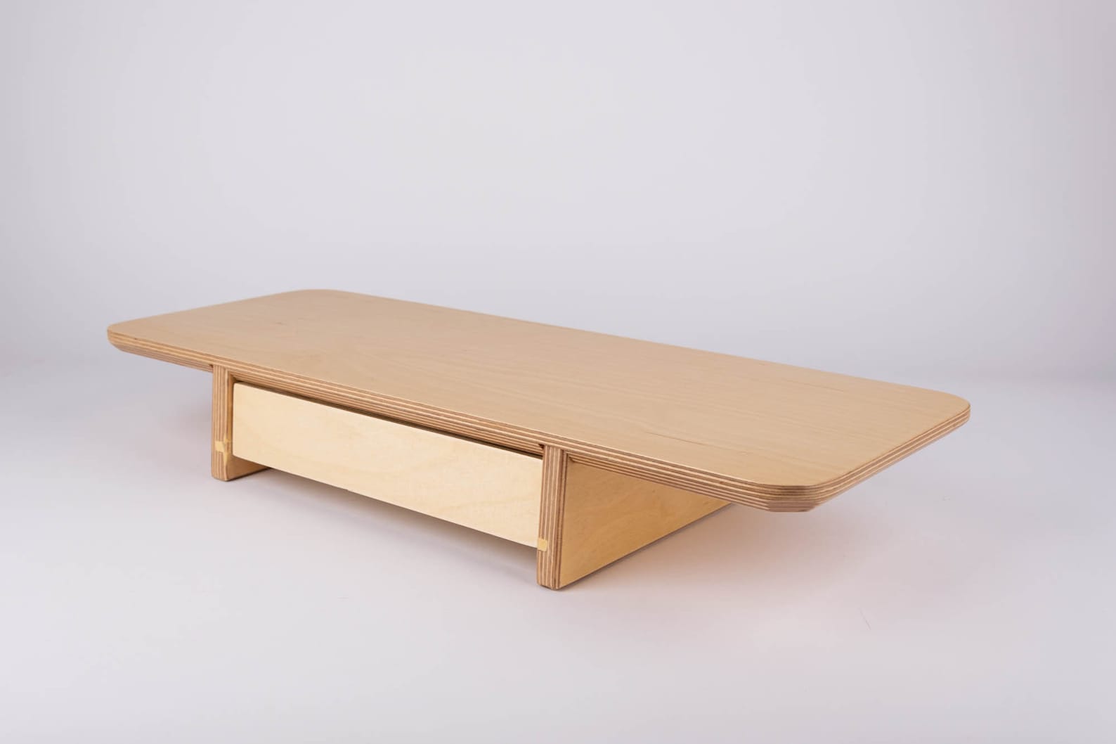 Wooden Monitor Stand With Drawer Monitor Desk Shelf Computer Riser