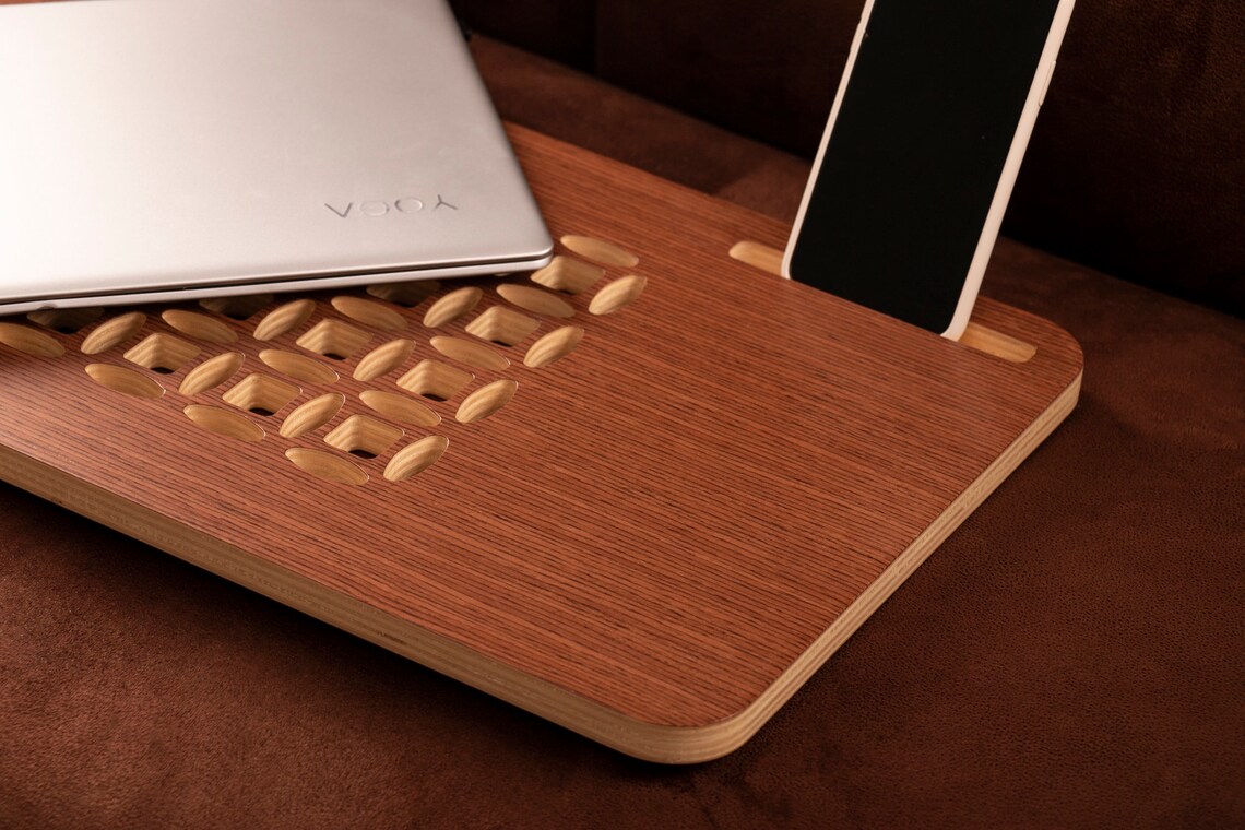 Lap Desk Wooden Lap Tray Macbook Tray Lapdesk With Air Etsy