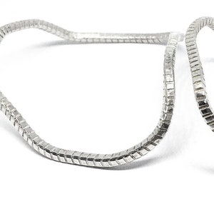Sterling silver organic design bangle, Gift for Her