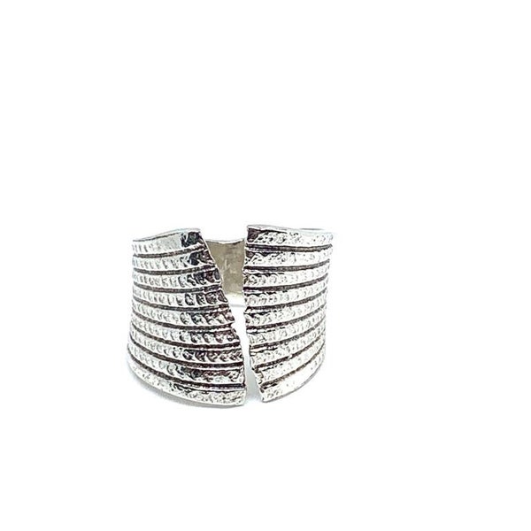 Sterling Silver Shell Wrap Ring, Nature Inspired Ring, Shell Design, Wrap Ring, Open Ring, Verstelbaar, Shell Ring, Zee geïnspireerd