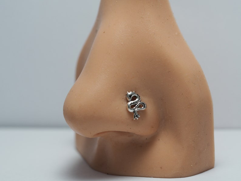 18 20 Gauge Dragon Nose Stud Nose Screw Jewelry Nose Etsy