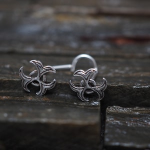 18, 20 gauge Celtic sterling silver nose stud / nose screw, Jewelry Nose Stud, Body Piercing Jewelry, Silver Nose ring, Nose Piercing