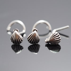 Sterling Silver Shell Nose Stud: 18/20 Gauge Nose Screw
