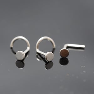 Nasenstecker, Kreis Nasenstecker Sterling Silber Nasenstecker / Nasenring, Schmuck Nasenstecker, Body Piercing Schmuck, Nasenpiercing