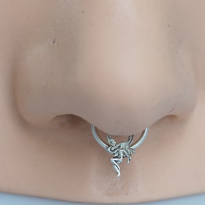 16G, 18G Fairy Septum Ring/Daith Earring/Cartilage Earring/Gift For Her/Minimalist