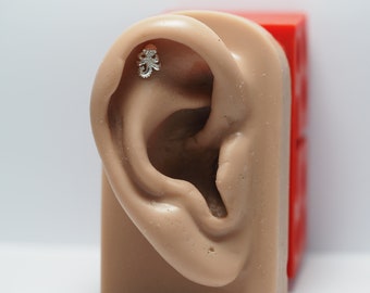 Sterling Silver Octopus Cartilage Earring: Surgical Steel Labret