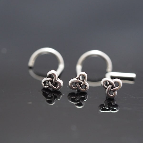 Nose Stud ,Trinity Celtic Knot sterling silver nose stud / nose ring, Jewelry Nose Stud, Body Piercing Jewelry, Nose Piercing, Body Jewelry