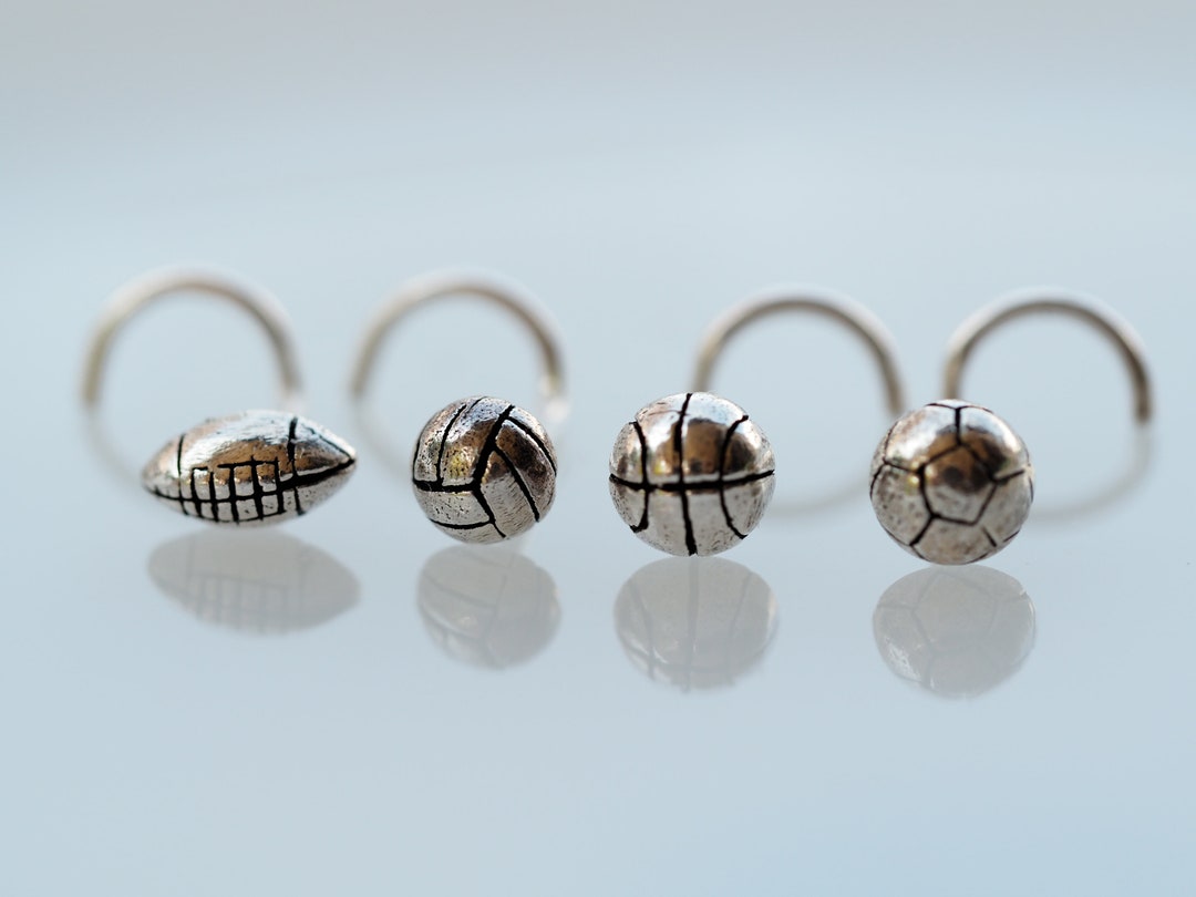 18 , 20 Gauge , Sport Nose Stud, / Football / Volleyball/ Soccer