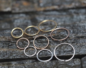 Nose Ring Hoop,Sterling Silver Nose Rings,Nose Piercing,Nose Hoop,Cartilage Hoop,Tragus Rings, Helix Hoop, Silver Nose Rings, Lip Rings